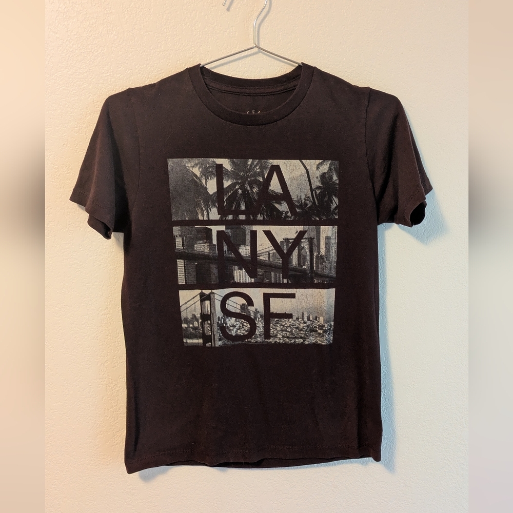 Deep Eggplant Graphic T-Shirt - Picture 1 of 3